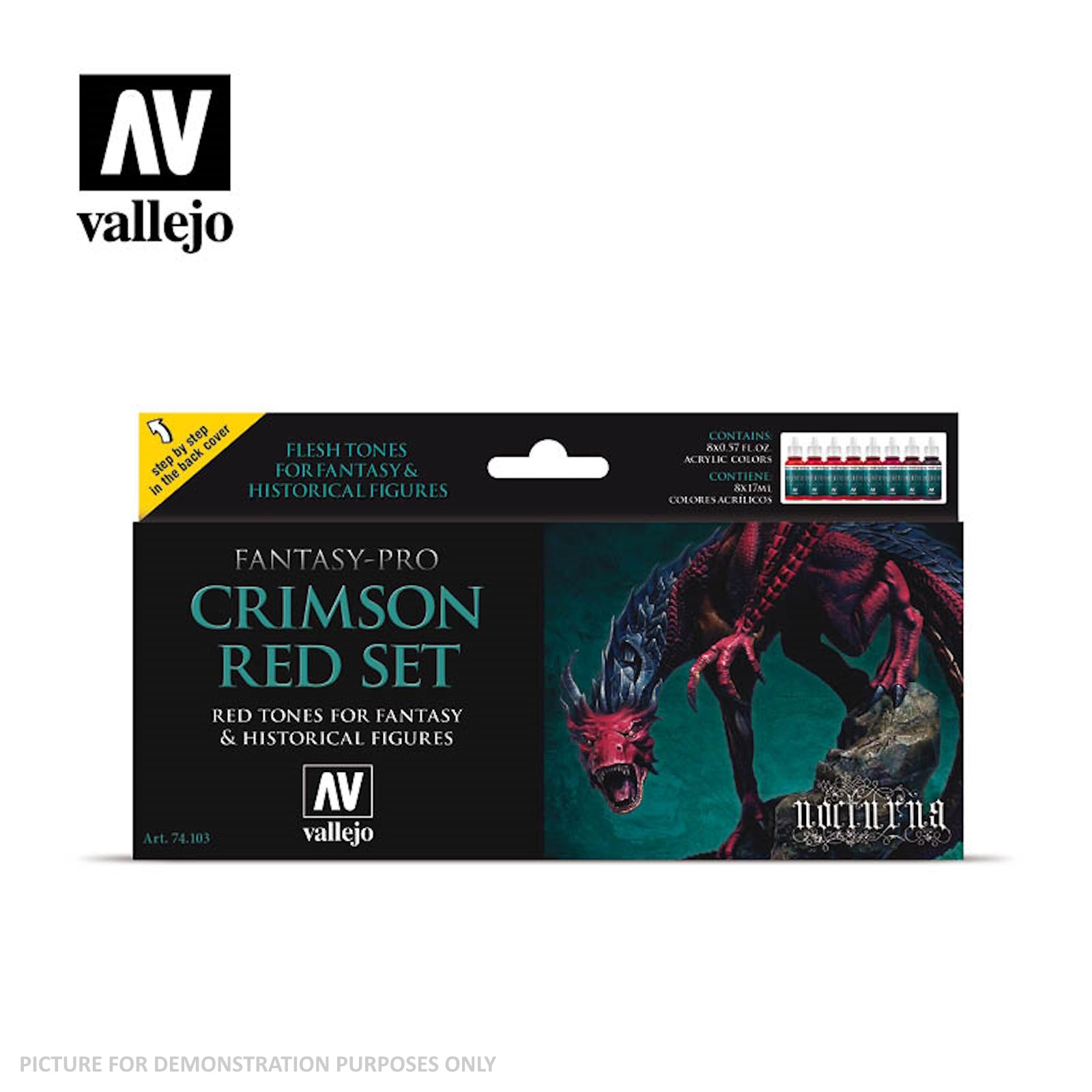 Vallejo Game Colour - Crimson Red 8 Colour Set